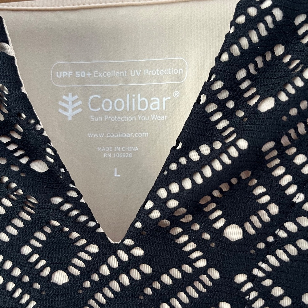 Coolibar Black Tunic Dress Women's Large - Picture 6 of 12